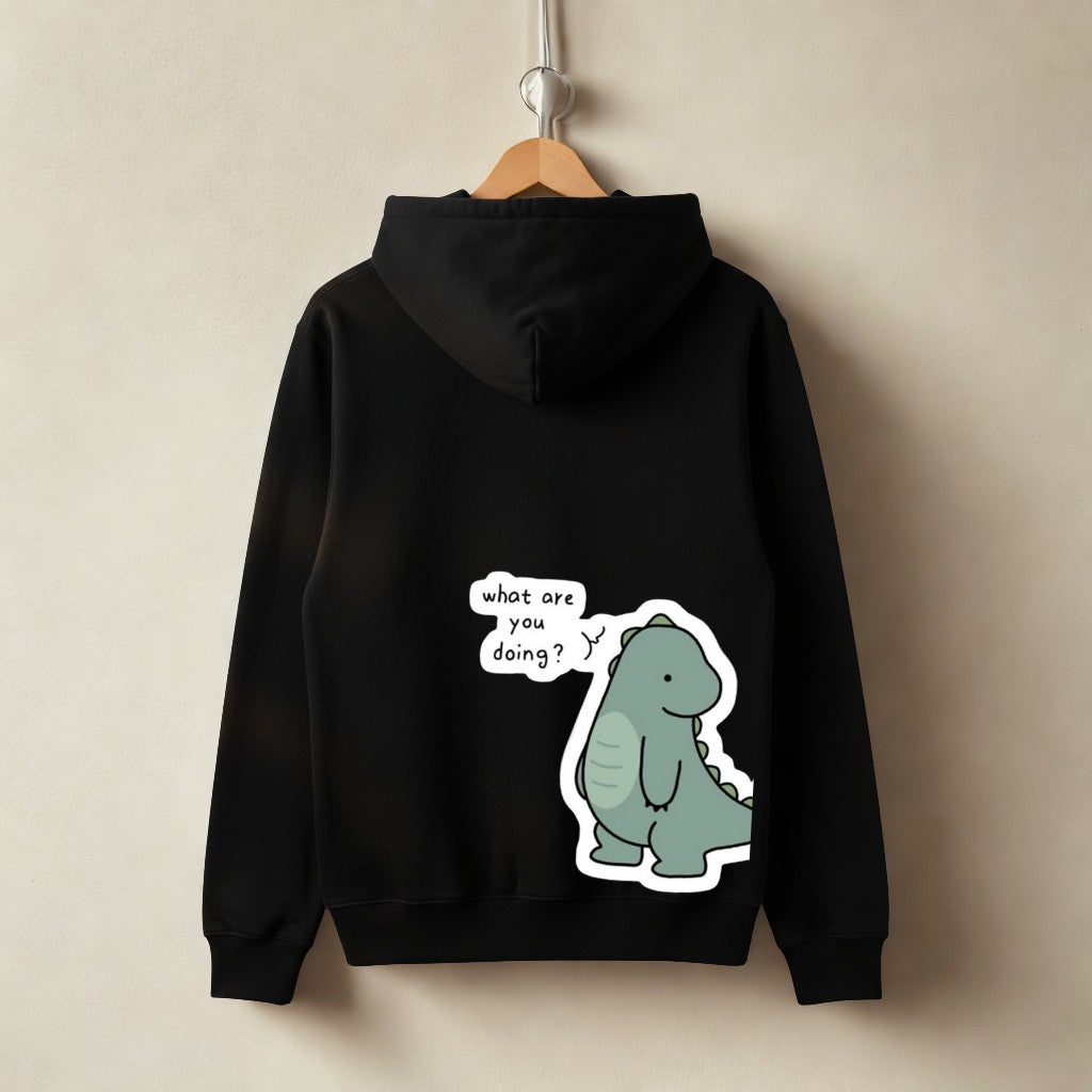 Soulmate Hoodie – Adorable Dinosaurs sharing a heartfelt moment: