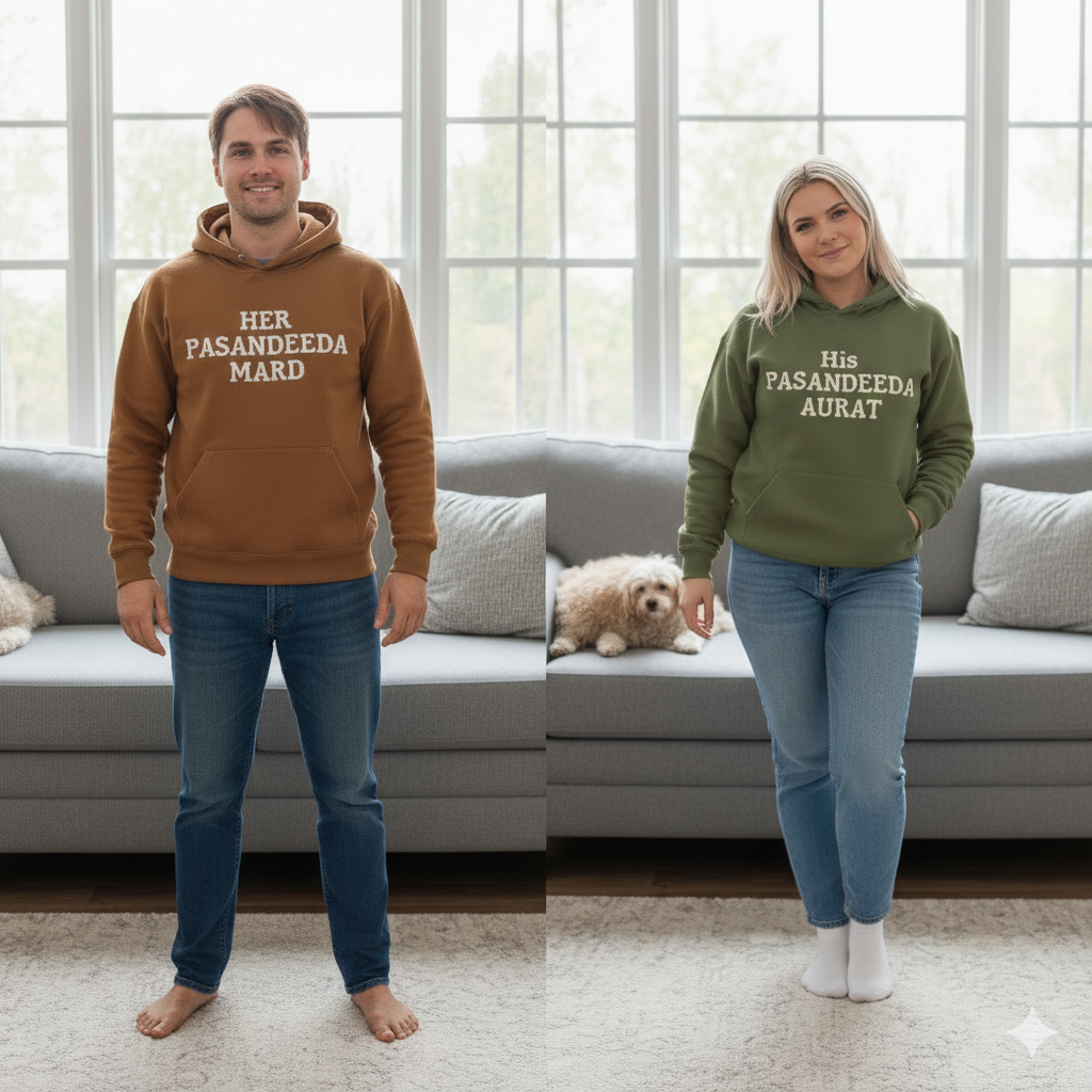 Soulmate Hoodie – His Pasandeeda Aurat & Her Pasandeeda Mard