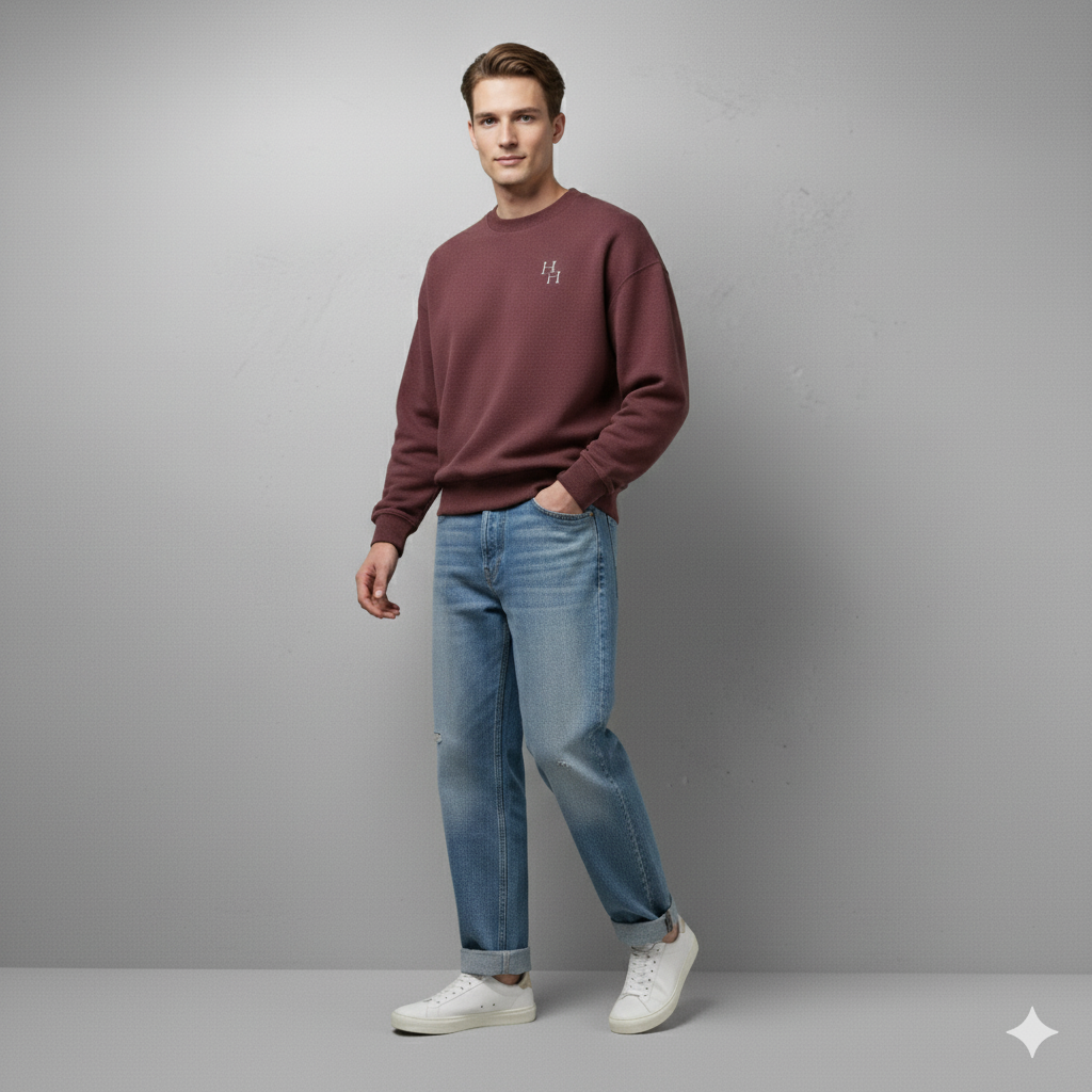 Maroon “H&H” Signature Sweatshirt