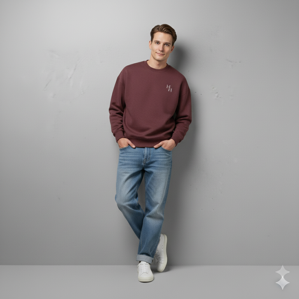 Maroon “H&H” Signature Sweatshirt