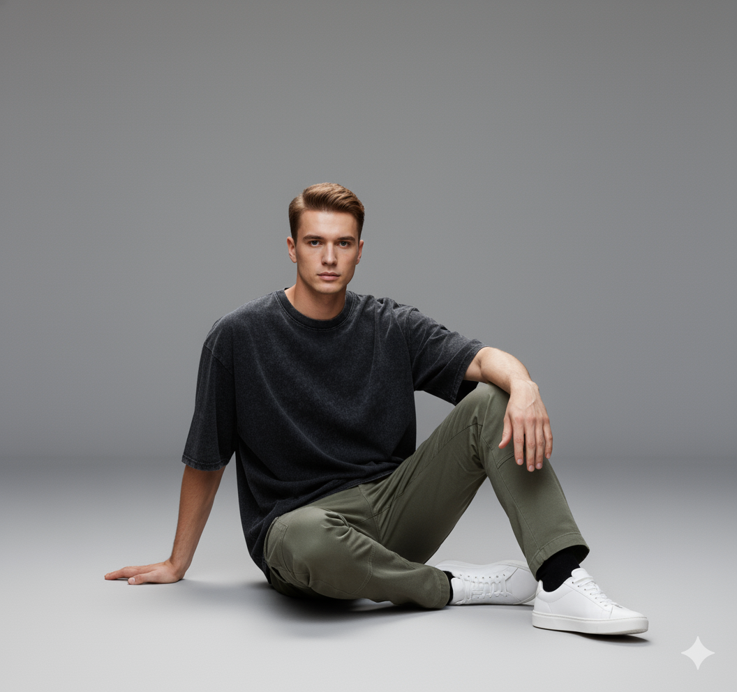 Acid Wash Oversized T-Shirt