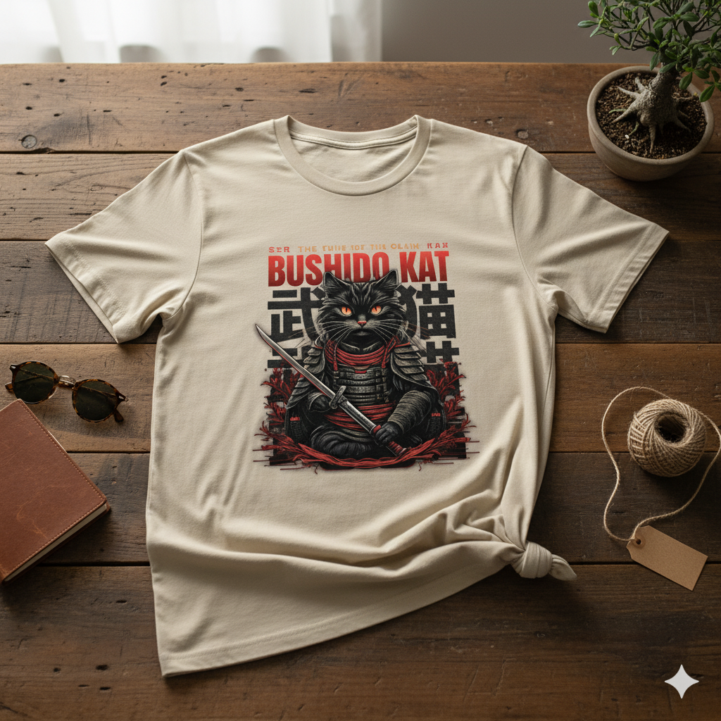 Bushido Kat Samurai Graphic Tee