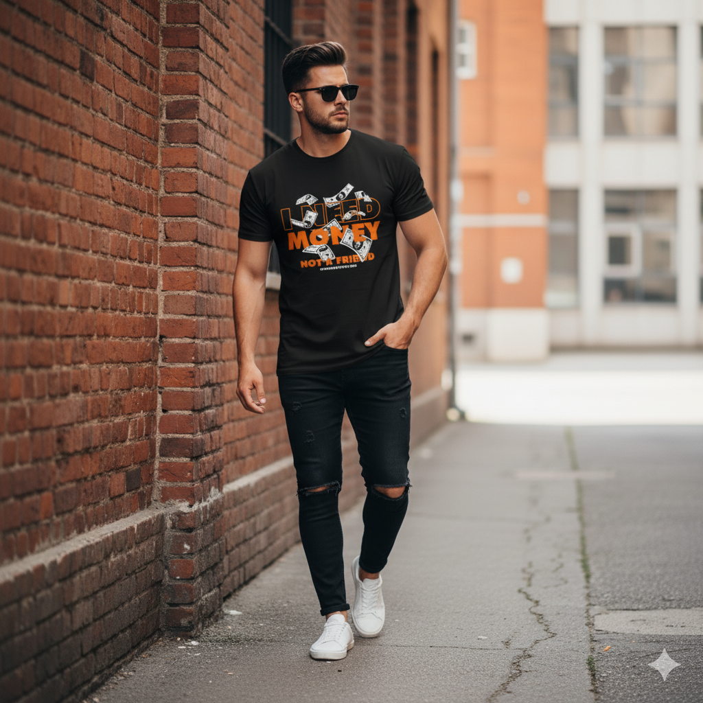 “I Need Money, Not a Friend” Graphic T-Shirt