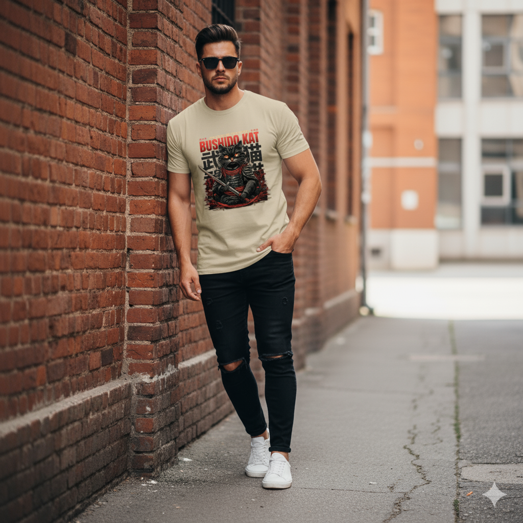 Bushido Kat Samurai Graphic Tee