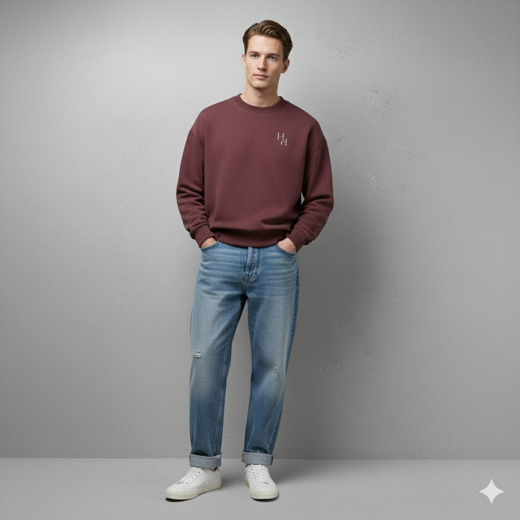 Maroon “H&H” Signature Sweatshirt