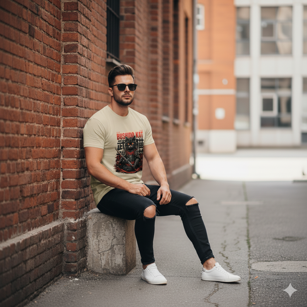 Bushido Kat Samurai Graphic Tee