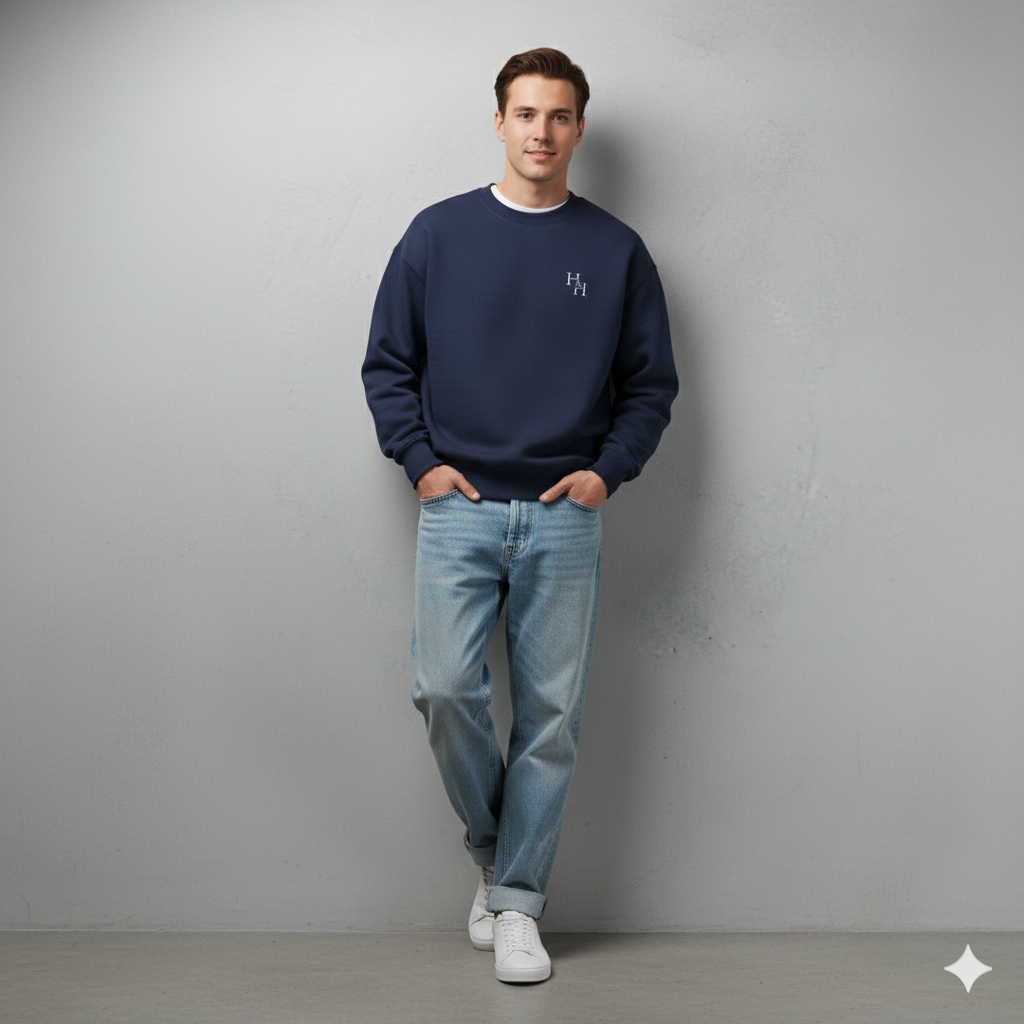 Navy Blue “H&H” Classic Sweatshirt