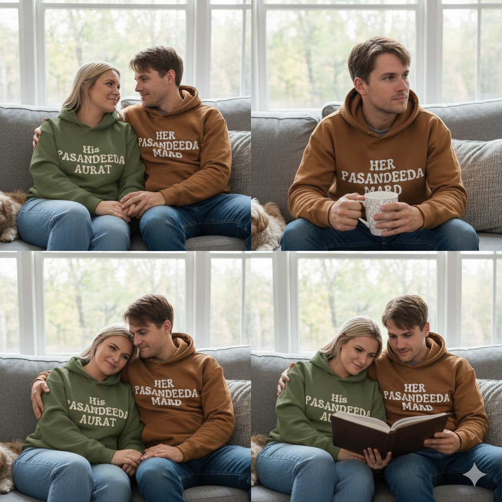 Soulmate Hoodie – His Pasandeeda Aurat & Her Pasandeeda Mard