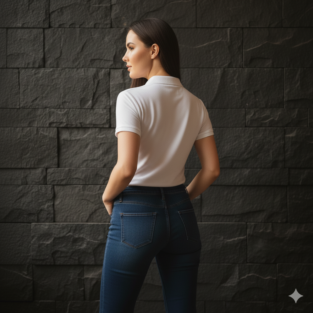 White Premium Polo T-Shirt – Pure Cotton Comfort