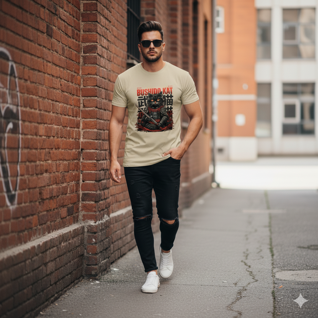 Bushido Kat Samurai Graphic Tee
