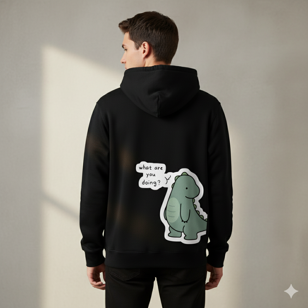 Soulmate Hoodie – Adorable Dinosaurs sharing a heartfelt moment: