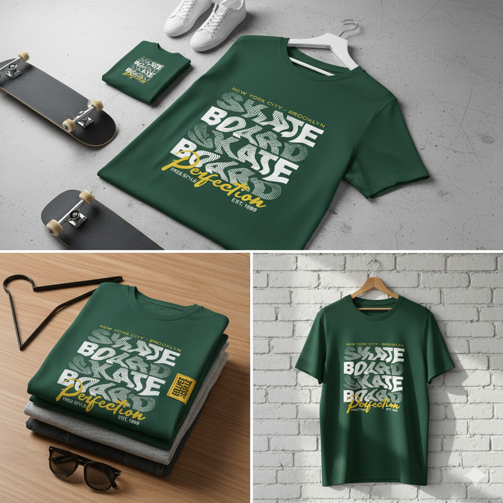 Skateboard Vibes Graphic T-Shirt