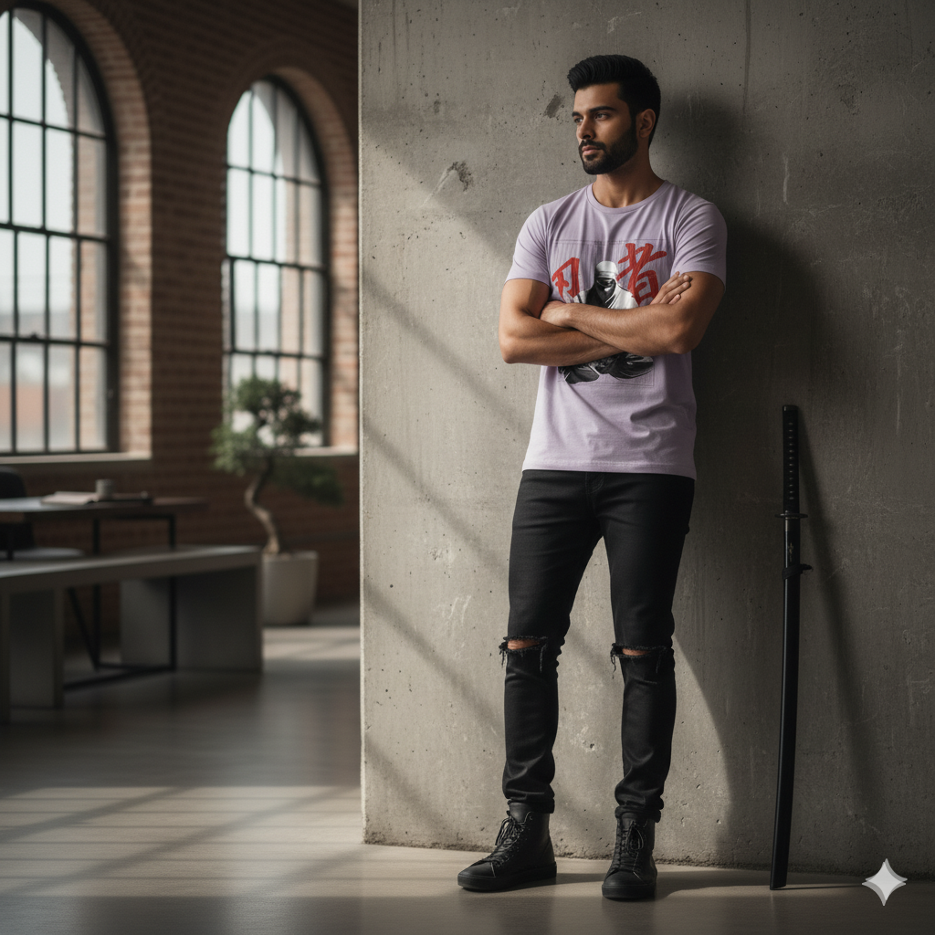 Ghost Whisperer Ninja Tee – Lavender Edition