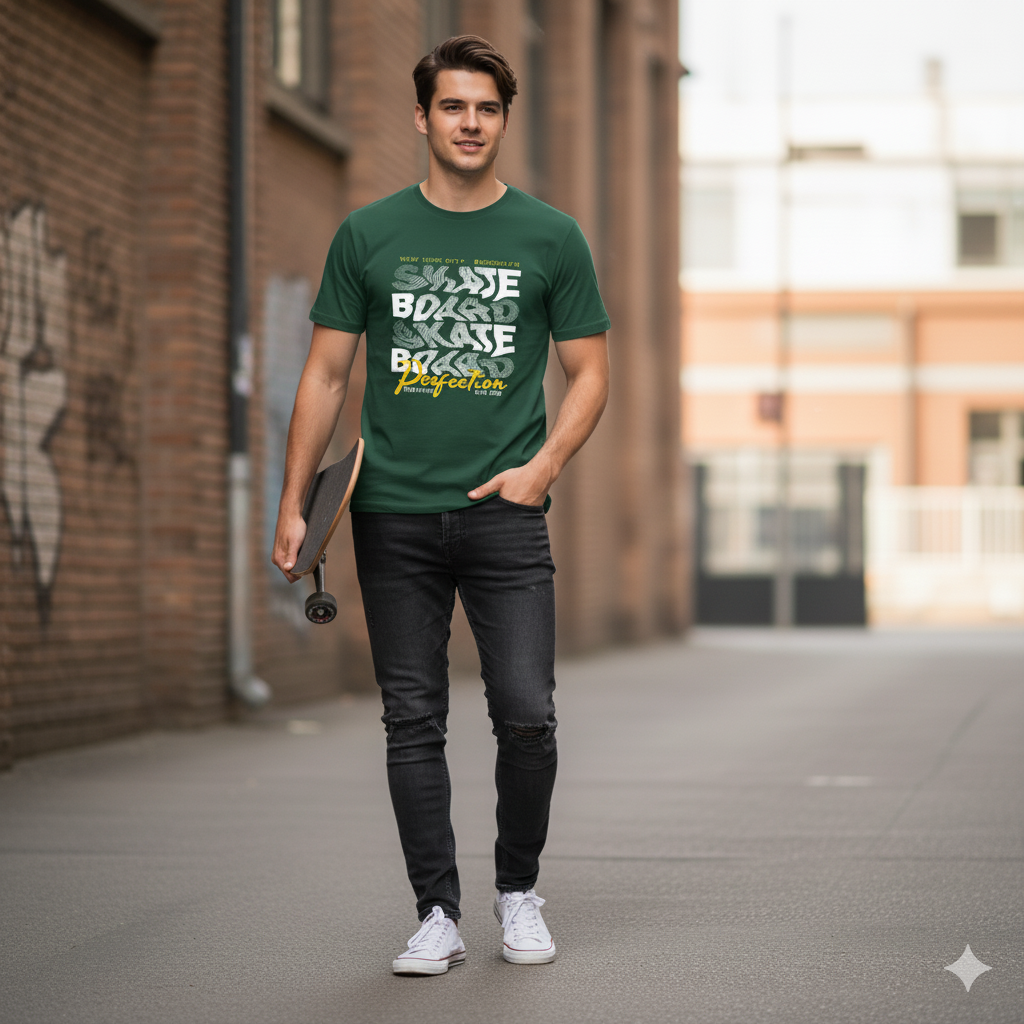 Skateboard Vibes Graphic T-Shirt