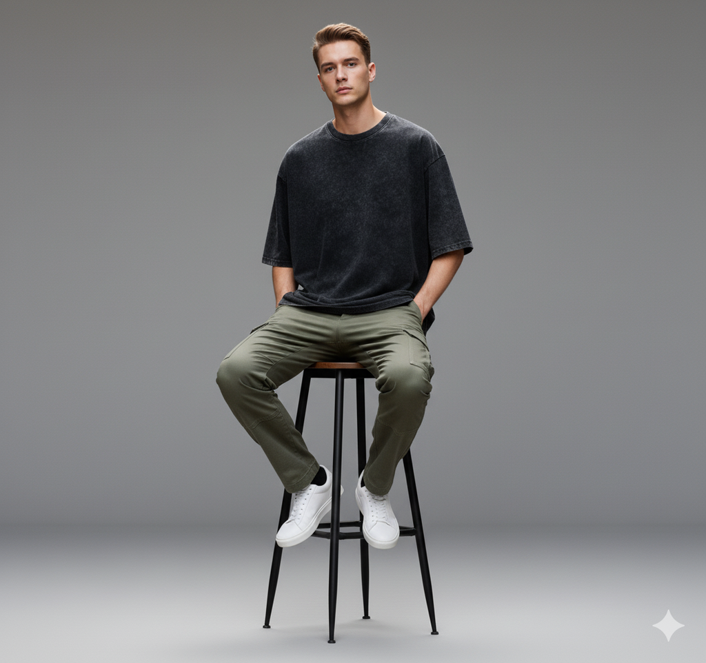 Acid Wash Oversized T-Shirt